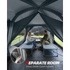 image:imageAbahub 10 Person Tent for Camping Family Cabin Tents with 2 Rooms and 2 Doors Large Tent with Rainfly Porch 4 Windows 14ft x 10ft x 81inGrey