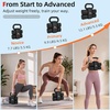 image:imageAbahub 2 in 1 Kettlebell amp Dumbbell Set Adjustable Dumbbell for Home GymBlack