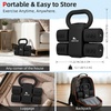 image:imageAbahub 2 in 1 Kettlebell amp Dumbbell Set Adjustable Dumbbell for Home GymBlack