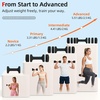 image:imageAbahub 2 in 1 Kettlebell amp Dumbbell Set Adjustable Dumbbell for Home GymBlack