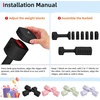 image:imageAbahub 2 in 1 Kettlebell amp Dumbbell Set Adjustable Dumbbell for Home GymBlack