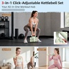 image:imageAbahub 2 in 1 Kettlebell amp Dumbbell Set Adjustable Dumbbell for Home GymGreen