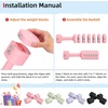 image:imageAbahub 2 in 1 Kettlebell amp Dumbbell Set Adjustable Dumbbell for Home GymPink