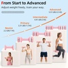 image:imageAbahub 2 in 1 Kettlebell amp Dumbbell Set Adjustable Dumbbell for Home GymPink