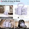 image:imageAbahub 2 in 1 Kettlebell amp Dumbbell Set Adjustable Dumbbell for Home GymPurple