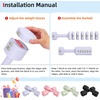 image:imageAbahub 2 in 1 Kettlebell amp Dumbbell Set Adjustable Dumbbell for Home GymPurple