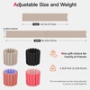 image:imageAbahub Adjustable Wrist amp Ankle Weights 2Pack Wearable Silicone Weighted Bracelet for Women Arm Leg Weights for Home Gym Workout Jogging Yoga amp PilatesMagnetic Beige