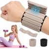 image:imageAbahub Adjustable Wrist amp Ankle Weights 2Pack Wearable Silicone Weighted Bracelet for Women Arm Leg Weights for Home Gym Workout Jogging Yoga amp PilatesMagnetic Beige