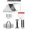 image:imageAbahub Inflatable Camping Tent with Hand Pump for 12348 Person4 Person12 x 77 x 48ft