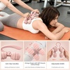 image:imageAbahub Manual Massage Roller Cellulite Massage Roller for Men Women Home Gym Deep Fascia Massager 2in1 Relieve Muscle Soreness Massager for Arm Thigh Back amp Shoulder Pink