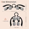 image:imageAbahub Manual Massage Roller Cellulite Massage Roller for Men Women Home Gym Deep Fascia Massager 2in1 Relieve Muscle Soreness Massager for Arm Thigh Back amp Shoulder Grey