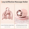 image:imageAbahub Manual Massage Roller Cellulite Massage Roller for Men Women Home Gym Deep Fascia Massager 2in1 Relieve Muscle Soreness Massager for Arm Thigh Back amp Shoulder Pink