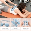 image:imageAbahub Manual Massage Roller Cellulite Massage Roller for Men Women Home Gym Deep Fascia Massager 2in1 Relieve Muscle Soreness Massager for Arm Thigh Back amp Shoulder Blue