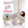 image:imageAbahub Pilates Ring Set Home Workout Pilates Equipment 14Magic Circle Yoga Ball Resistance Bands Sliding Disks Socks Fascial Ball Workout Guide amp Bag Blue Set