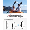 image:imageAbahub 210230cm230250cm Adjustable Kayak Paddle for KayakBoatingBlack