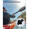 image:imageAbahub 210230cm230250cm Adjustable Kayak Paddle for KayakBoatingBlack with White Wave Print