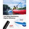 image:imageAbahub 210230cm230250cm Adjustable Kayak Paddle for KayakBoatingBlue