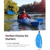 image:imageAbahub 210230cm230250cm Adjustable Kayak Paddle for KayakBoatingBlue with White Wave Print