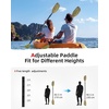image:imageAbahub 210230cm230250cm Adjustable Kayak Paddle for KayakBoatingCamouflage
