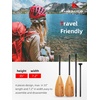 image:imageAbahub 34Piece Adjustable SUP Paddle Lightweight Aluminum Alloy Shaft4 pcsBamboo Print