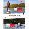 image:imageAbahub 34Piece Adjustable SUP Paddle Lightweight Aluminum Alloy Shaft4 pcsblack