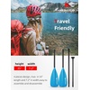 image:imageAbahub 34Piece Adjustable SUP Paddle Lightweight Aluminum Alloy Shaft4 pcsblue