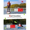 image:imageAbahub 34Piece Adjustable SUP Paddle Lightweight Aluminum Alloy Shaft4 pcsgreen