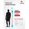 image:imageAbahub 34Piece Adjustable SUP Paddle Lightweight Aluminum Alloy Shaft4 pcsteal
