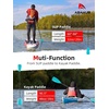 image:imageAbahub 34Piece Adjustable SUP Paddle Lightweight Aluminum Alloy Shaft4 pcsteal