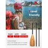 image:imageAbahub 34Piece Adjustable SUP Paddle Lightweight Aluminum Alloy ShaftBamboo Print