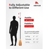 image:imageAbahub 34Piece Adjustable SUP Paddle Lightweight Aluminum Alloy ShaftBamboo Print
