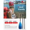 image:imageAbahub 34Piece Adjustable SUP Paddle Lightweight Aluminum Alloy ShaftGradient Blue Print