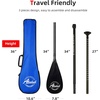 image:imageAbahub 3Piece Carbon Fiber SUP PaddleAdjustable 6786 Lightweight with BagBlack