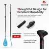 image:imageAbahub 3Piece Carbon Fiber SUP PaddleAdjustable 6786 Lightweight with BagBlue