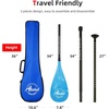 image:imageAbahub 3Piece Carbon Fiber SUP PaddleAdjustable 6786 Lightweight with BagBlue