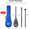 image:imageAbahub 3Piece Carbon Fiber SUP PaddleAdjustable 6786 Lightweight with BagCarbon Gray