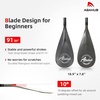 image:imageAbahub 3Piece Carbon Fiber SUP PaddleAdjustable 6786 Lightweight with BagCarbon Gray