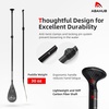 image:imageAbahub 3Piece Carbon Fiber SUP PaddleAdjustable 6786 Lightweight with BagCarbon Gray