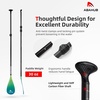 image:imageAbahub 3Piece Carbon Fiber SUP PaddleAdjustable 6786 Lightweight with BagGreen Print