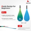 image:imageAbahub 3Piece Carbon Fiber SUP PaddleAdjustable 6786 Lightweight with BagGreen Print
