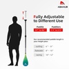 image:imageAbahub 3Piece Carbon Fiber SUP PaddleAdjustable 6786 Lightweight with BagGreen Print