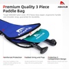 image:imageAbahub 3Piece Carbon Fiber SUP PaddleAdjustable 6786 Lightweight with BagGreen Print