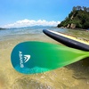 image:imageAbahub 3Piece Carbon Fiber SUP PaddleAdjustable 6786 Lightweight with BagGreen Print