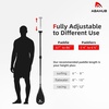 image:imageAbahub 3Piece Carbon Fiber SUP PaddleAdjustable 6786 Lightweight with BagSquare Black