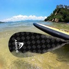image:imageAbahub 3Piece Carbon Fiber SUP PaddleAdjustable 6786 Lightweight with BagSquare Black