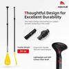 image:imageAbahub 3Piece Carbon Fiber SUP PaddleAdjustable 6786 Lightweight with BagYellow
