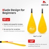 image:imageAbahub 3Piece Carbon Fiber SUP PaddleAdjustable 6786 Lightweight with BagYellow