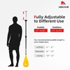 image:imageAbahub 3Piece Carbon Fiber SUP PaddleAdjustable 6786 Lightweight with BagYellow