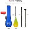 image:imageAbahub 3Piece Carbon Fiber SUP PaddleAdjustable 6786 Lightweight with BagYellow Print