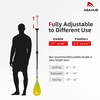 image:imageAbahub 3Piece Carbon Fiber SUP PaddleAdjustable 6786 Lightweight with BagYellow Print
